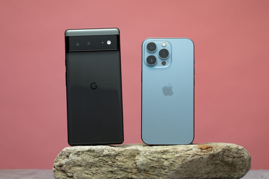 Pixel 6 Pro and iPhone 13 Pro