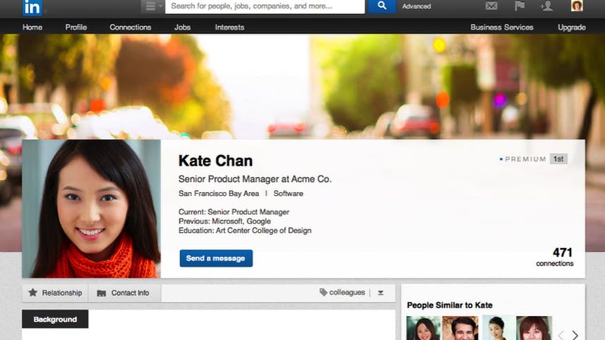 New LinkedIn photos are unique, like every other site's