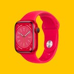 Apple Watch Series 8 in red color