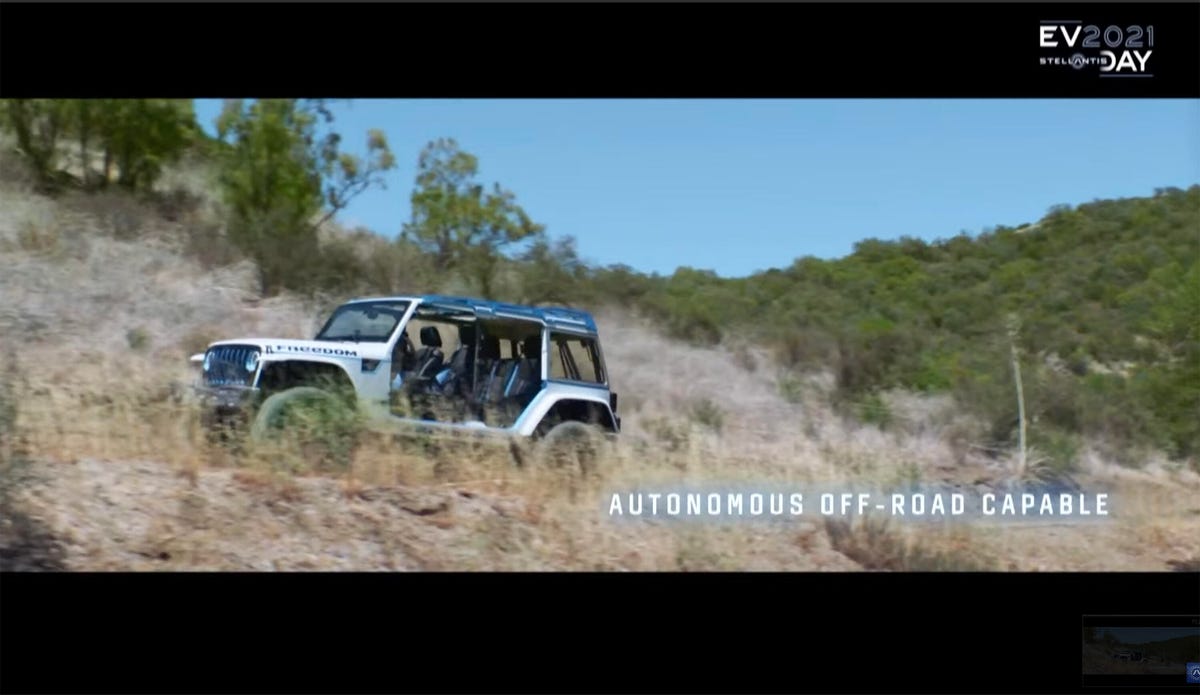 Jeep autonomous off-road capable