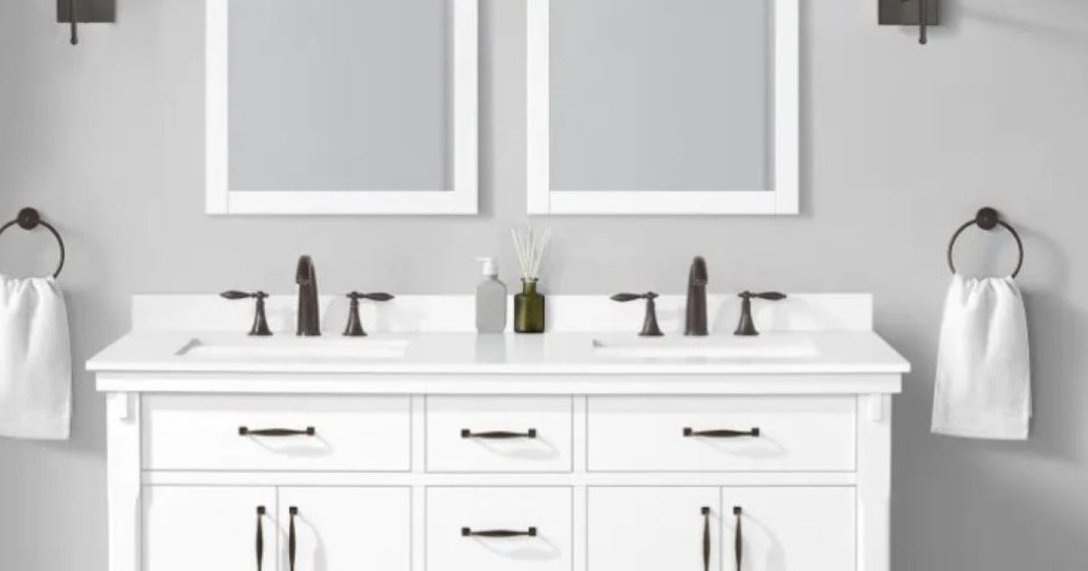 Remodel Your Home With 40 Off During Depot S Bath Event Cnet - Mobile Home Depot Bathroom Sinks