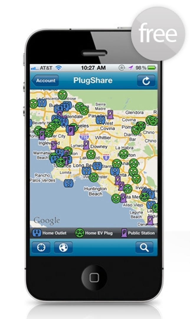 PlugShare allows users to find and share over 2,500 EV charging points, many of which are private residences.