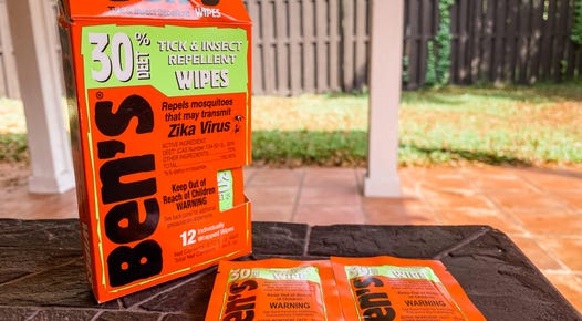 insect repellent wipes Ben's 30% DEET wipes