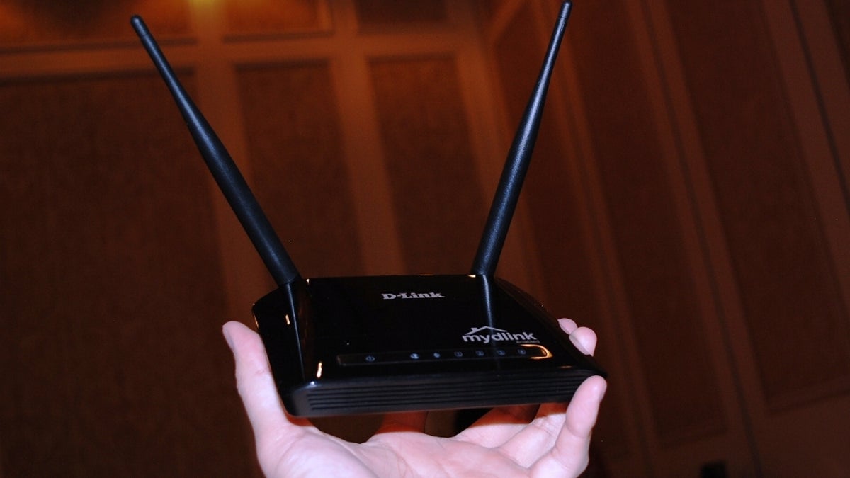 D-Link&apos;s Cloud Router (DIR-605L) at CES 2012.