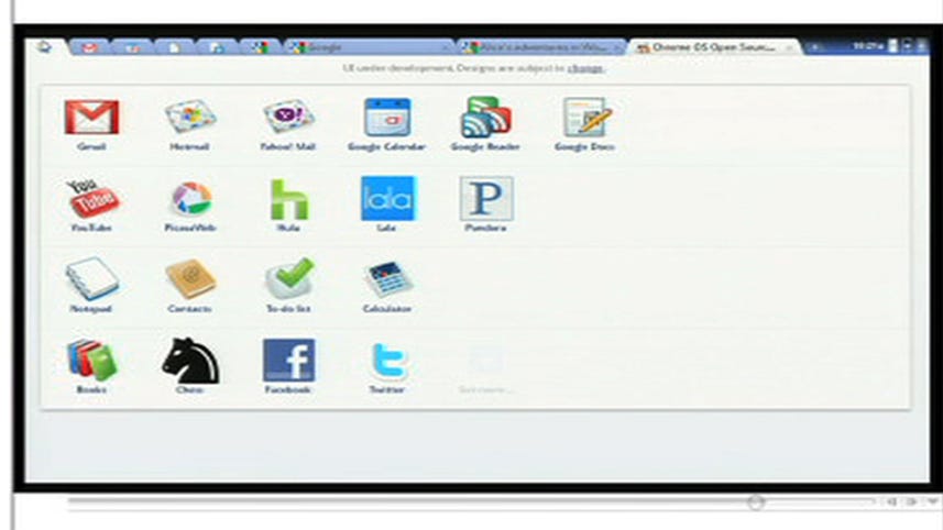 Google Chrome OS demonstration