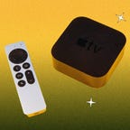 Apple TV 4K 2022 (with silver remote)