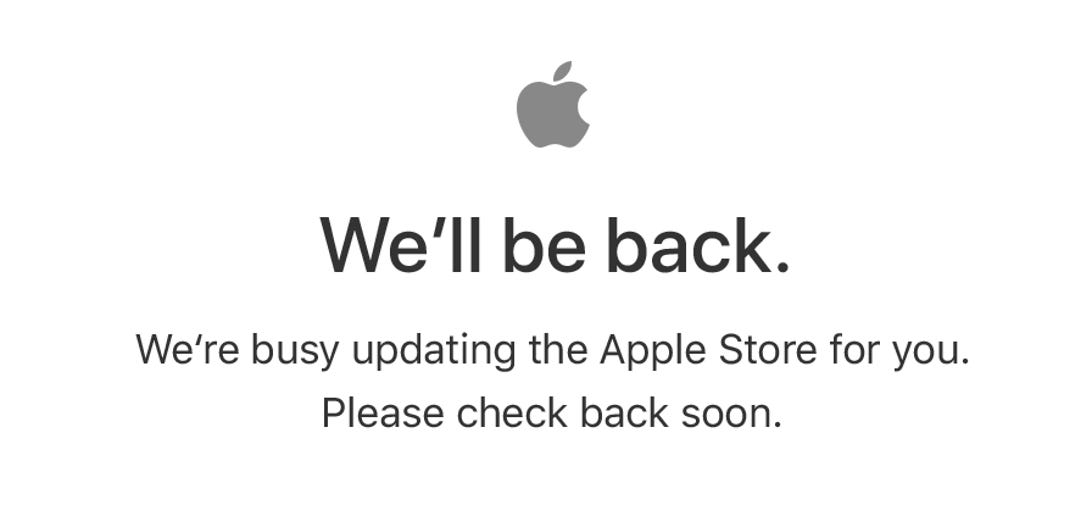 Apple Store down ahead of education event