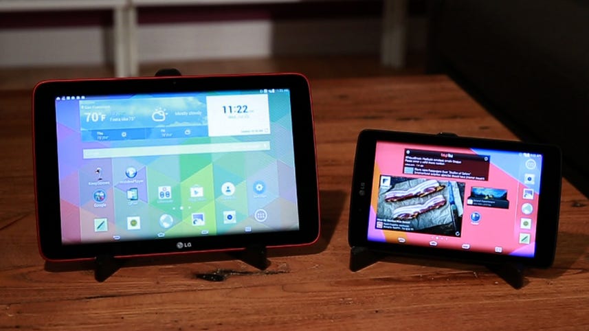 LG G Pads sport sleek designs and affordable prices