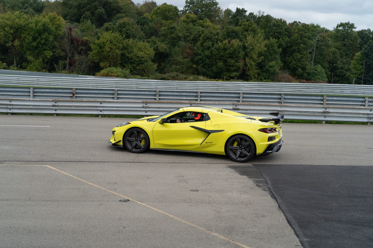 2023 Chevrolet Corvette Z06 with Z07 package, bright yellow
