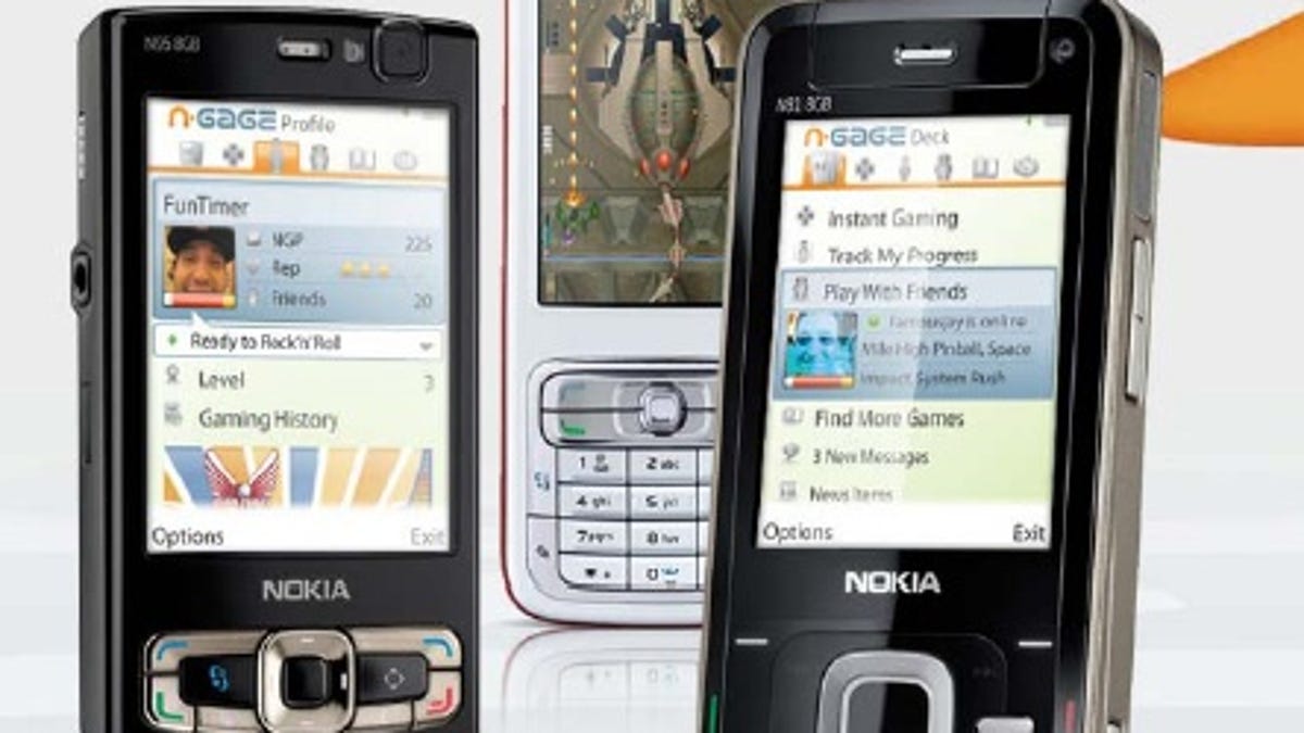 Nokia N-Gage on a few phones