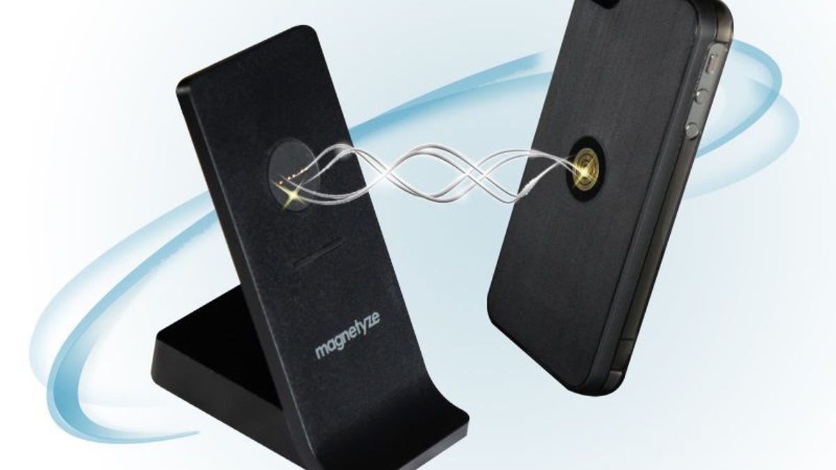 With the Magnetyze case and desktop stand, you can recharge your iPhone 4/4S through the magic of magnets.