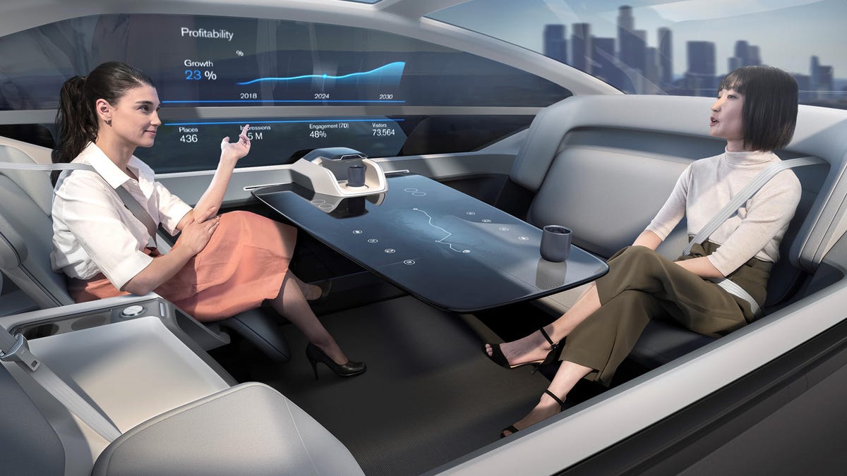 Volvo 360c self-driving car interior
