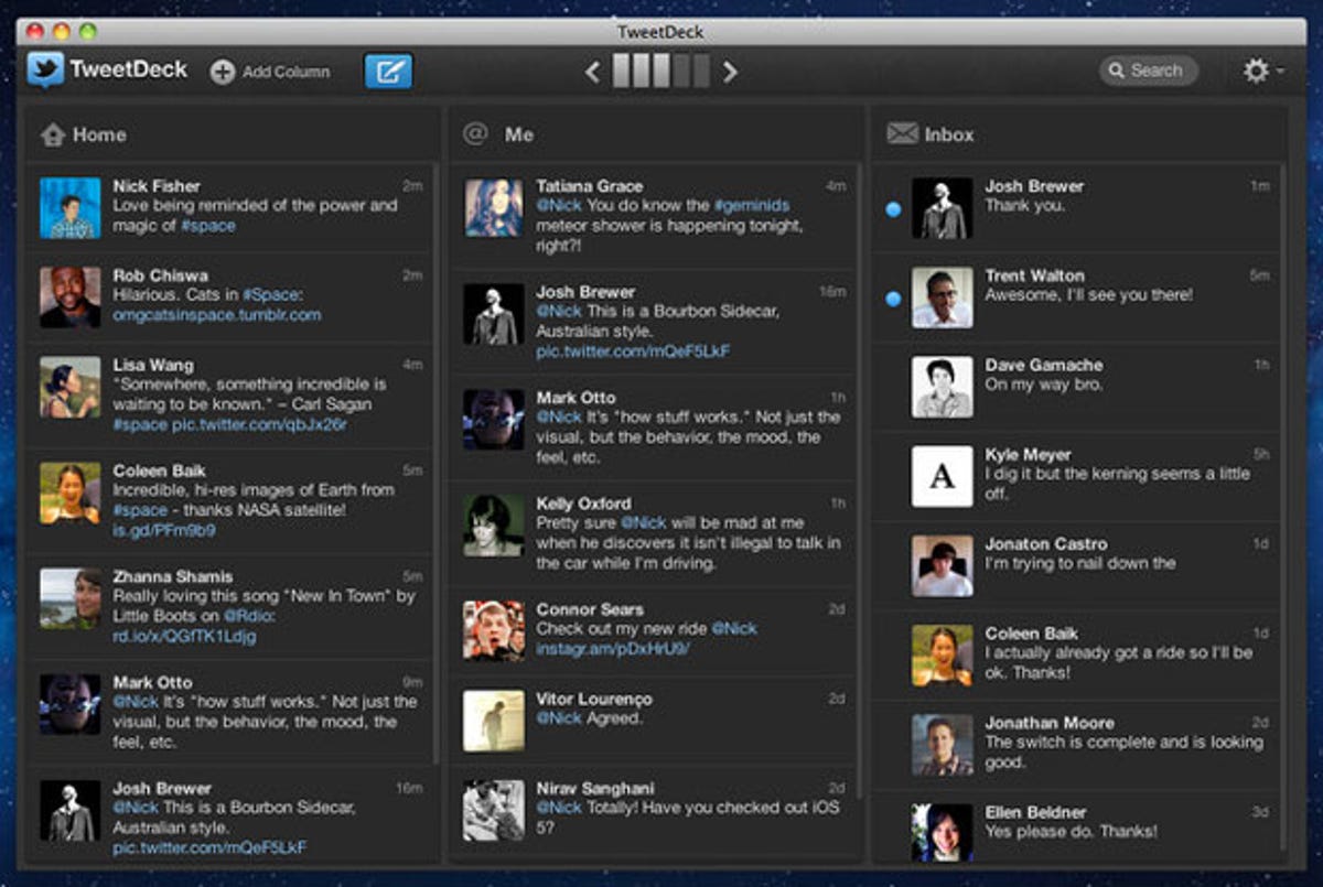 Twitter has released a version of TweetDeck that runs natively on the Mac for Twitter power users.