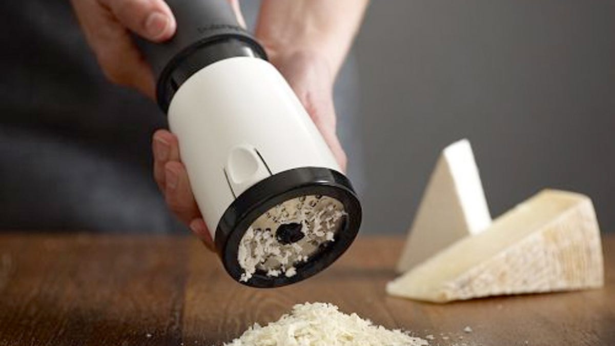 Freshly grated cheese, always at the ready.
