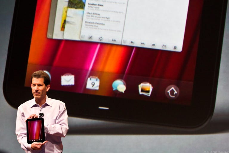 Jon Rubinstein introduces the HP TouchPad WebOS-based tablet.