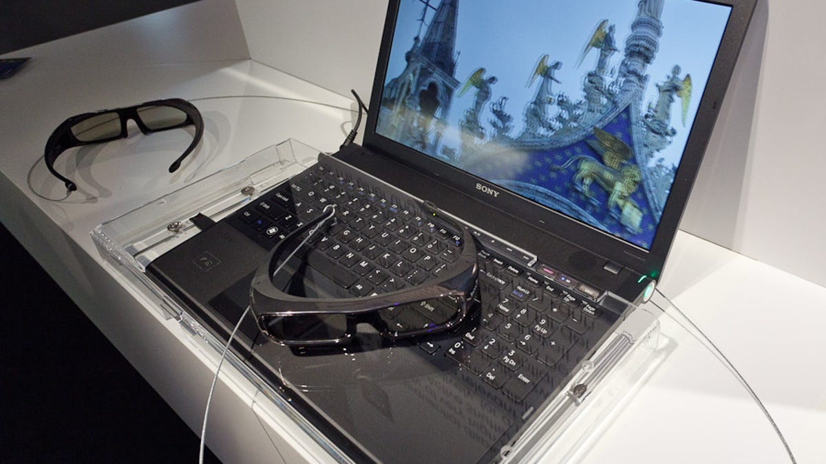 Sony&apos;s 3D Vaio laptop is due to ship in the spring of 2011.