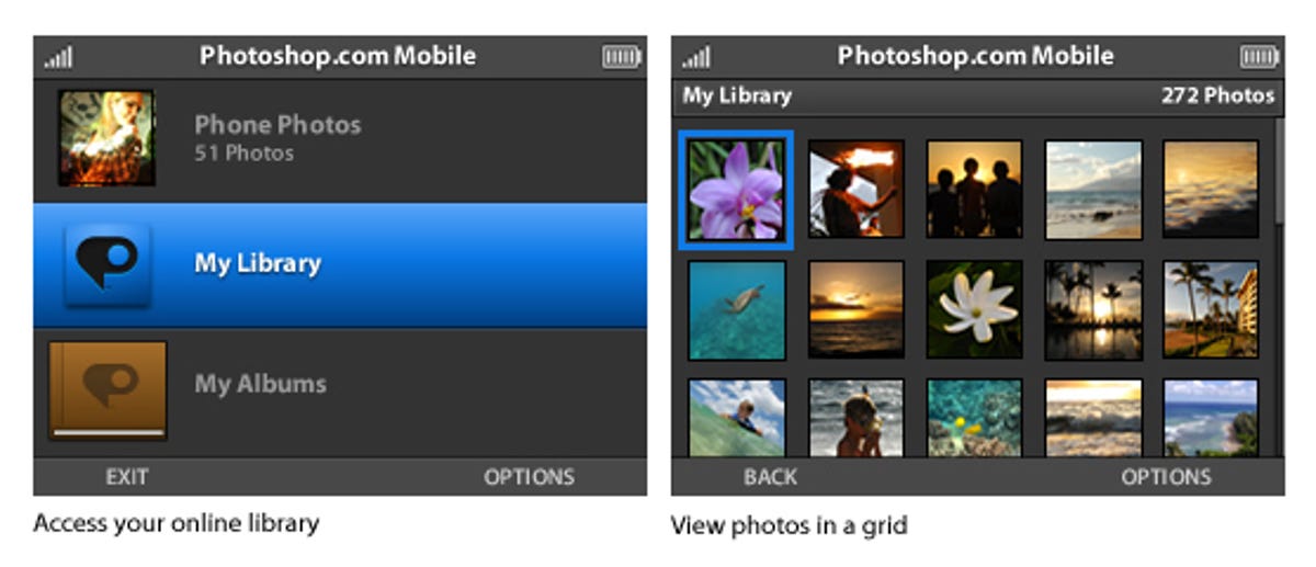 Photoshop.com Mobile and Windows Mobile phones.
