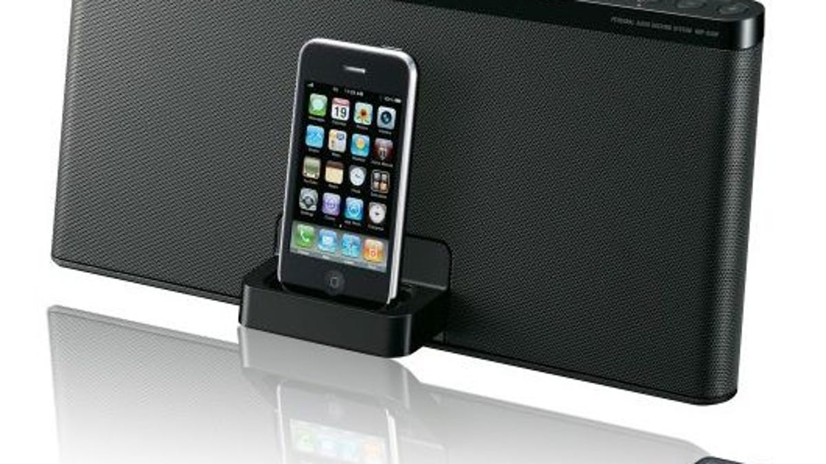 The Sony RDP-X50iPBLK offers impressive sound from your iPod or iPhone.