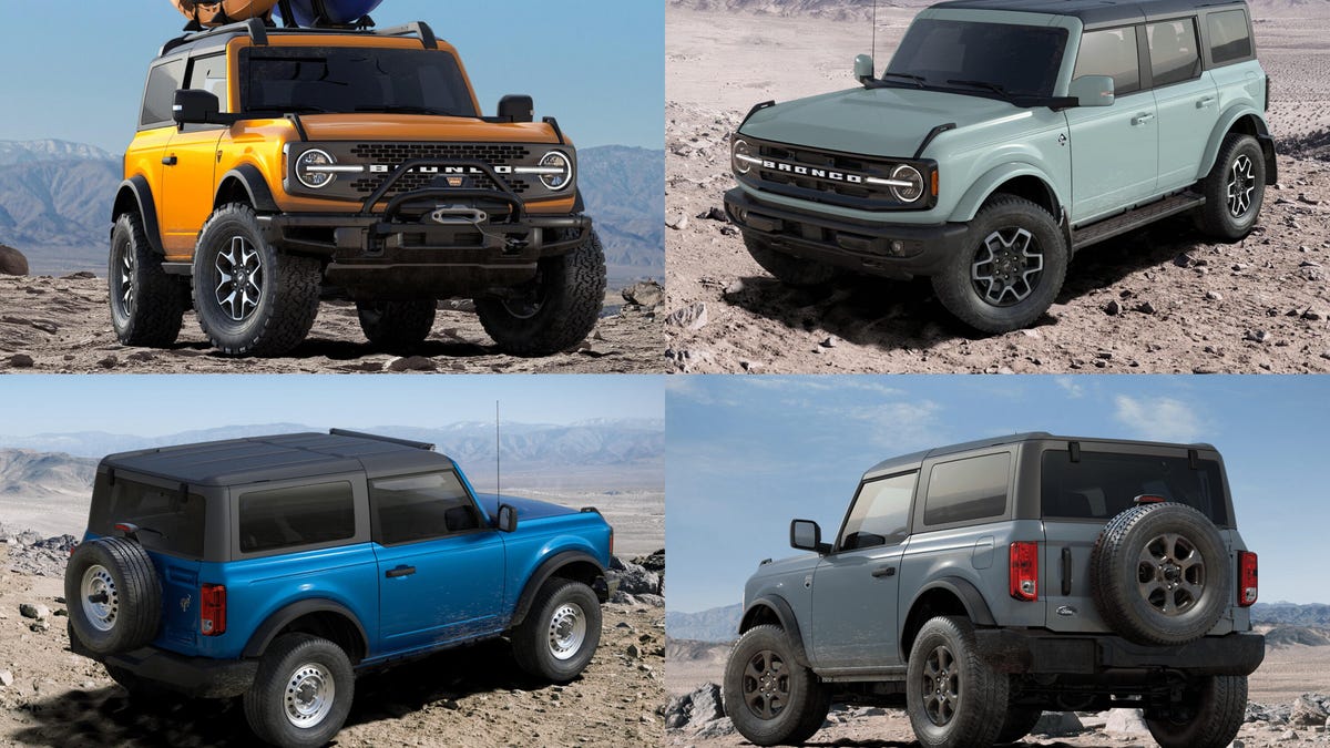 2021 Ford Bronco build and price configurator options