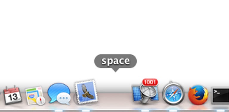 Custom spacer in the OS X Dock
