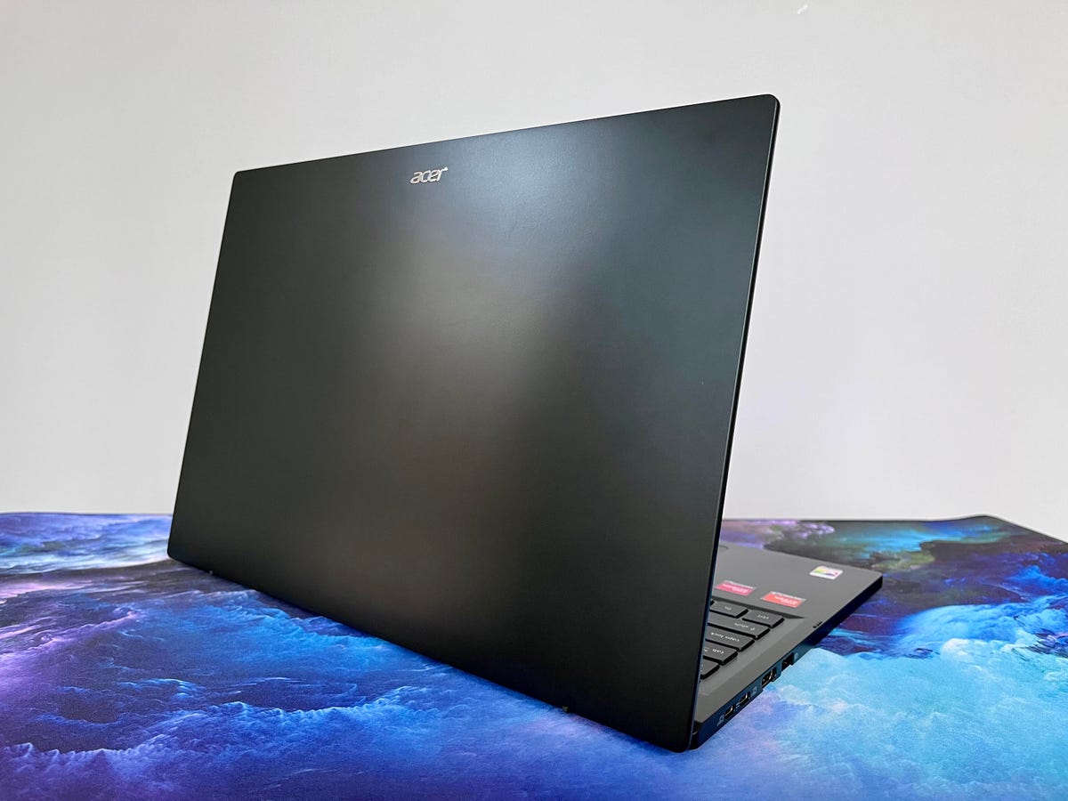 Acer Swift Edge 16 laptop has a black lid