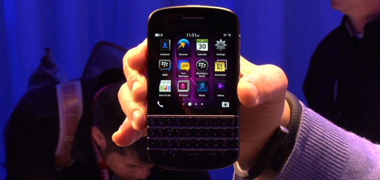 BlackBerry Q10; the keyboard lives