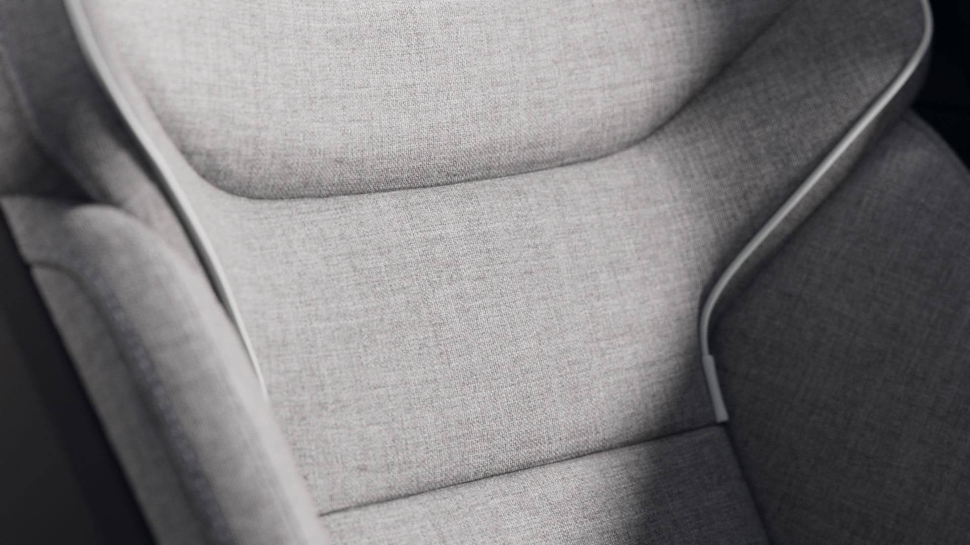 Nordico fabric seat (gray) close up
