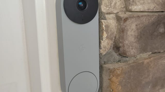 Image of Google Nest Doorbell 2nd generation wired in Ash color.