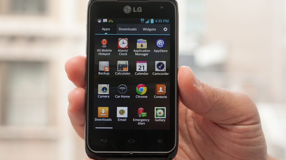 LG Motion 4G app drawer