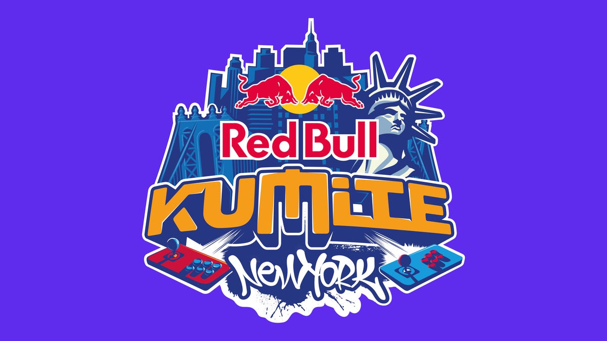 red bull kumite logo in graffiti on purple background