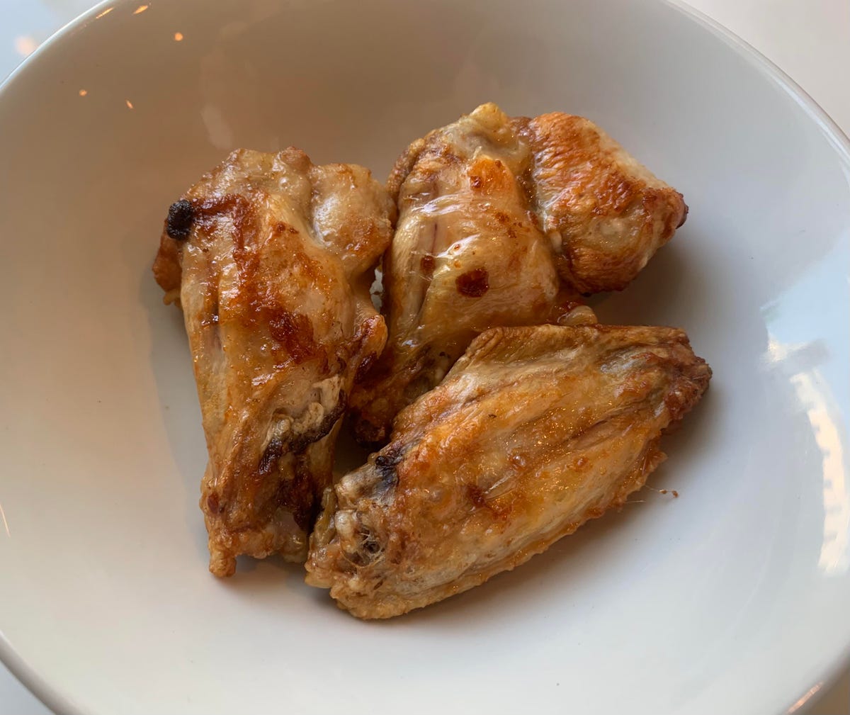 Chicken wings in a bowl