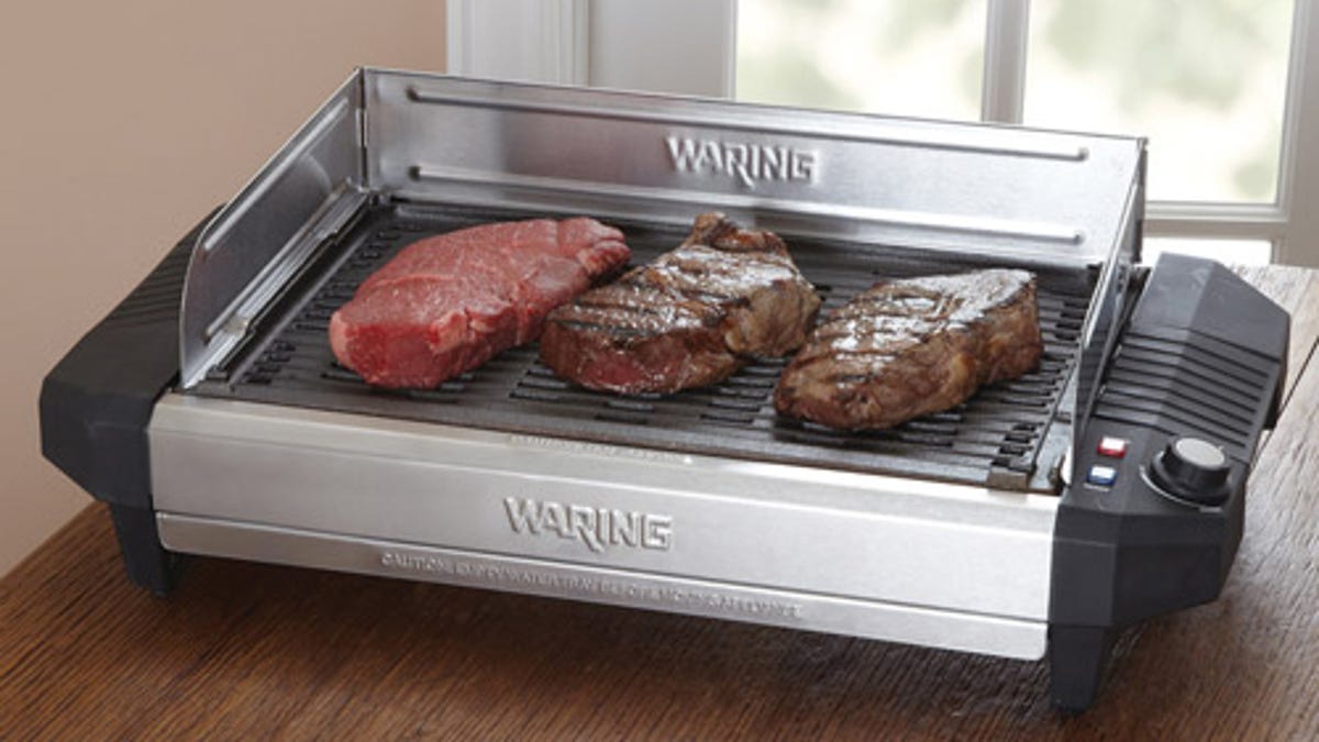No need to brave the elements in order to grill.