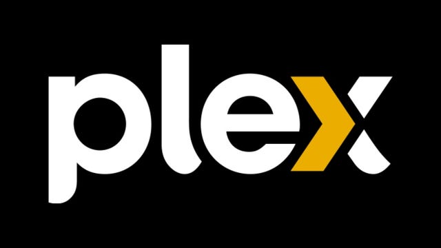 Plex logo black background