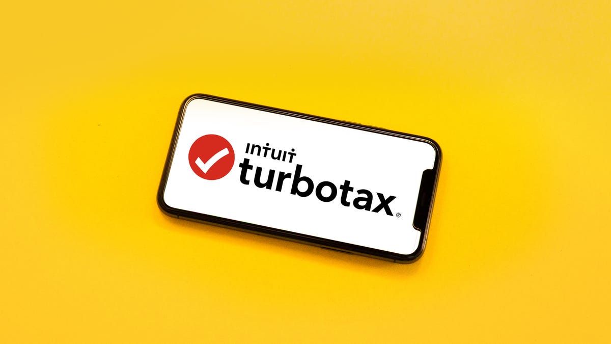 Intuit Turbotax logo on a phone