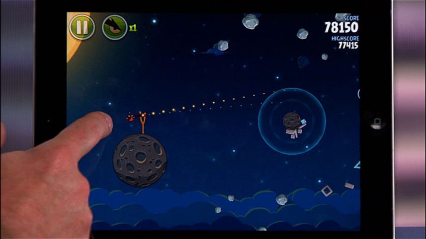 Angry Birds slingshots into space