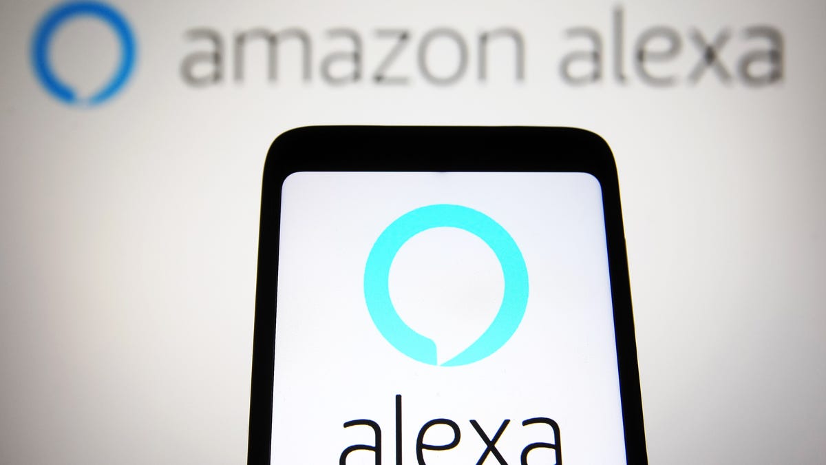 Alexa logo on a phone
