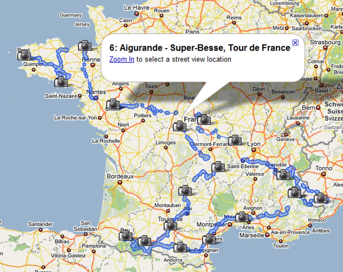 google maps tours france