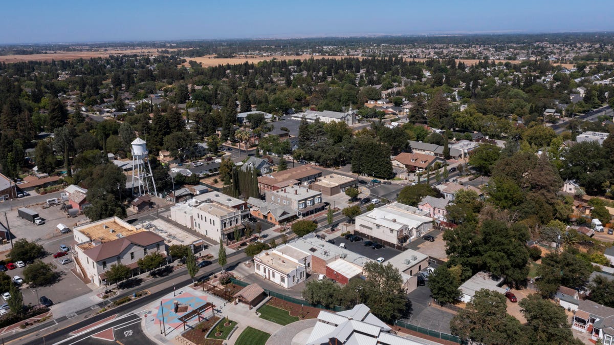 Aerial view of Elk Grove, California