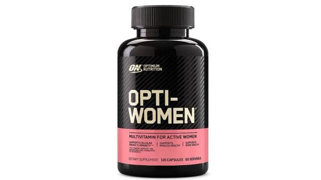 Bottle of Opti-Women multivitamins