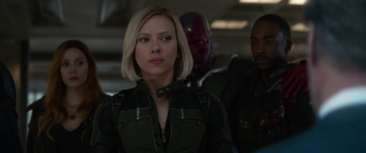 Black Widow in Avengers: Infinity War