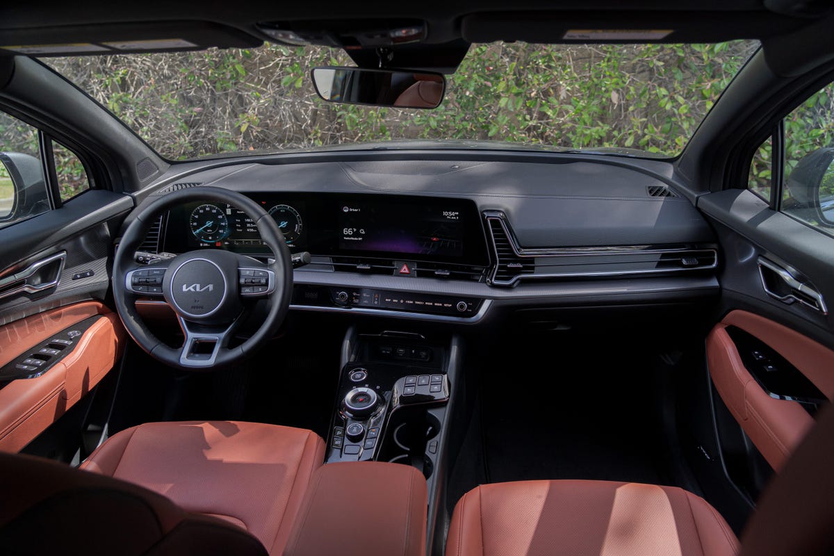 interior of the 2023 2023 Kia Sportage SX Hybrid