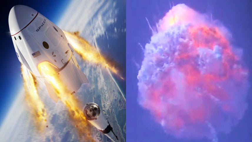 Watch SpaceX blow up a Falcon 9 rocket to test its launch abort system