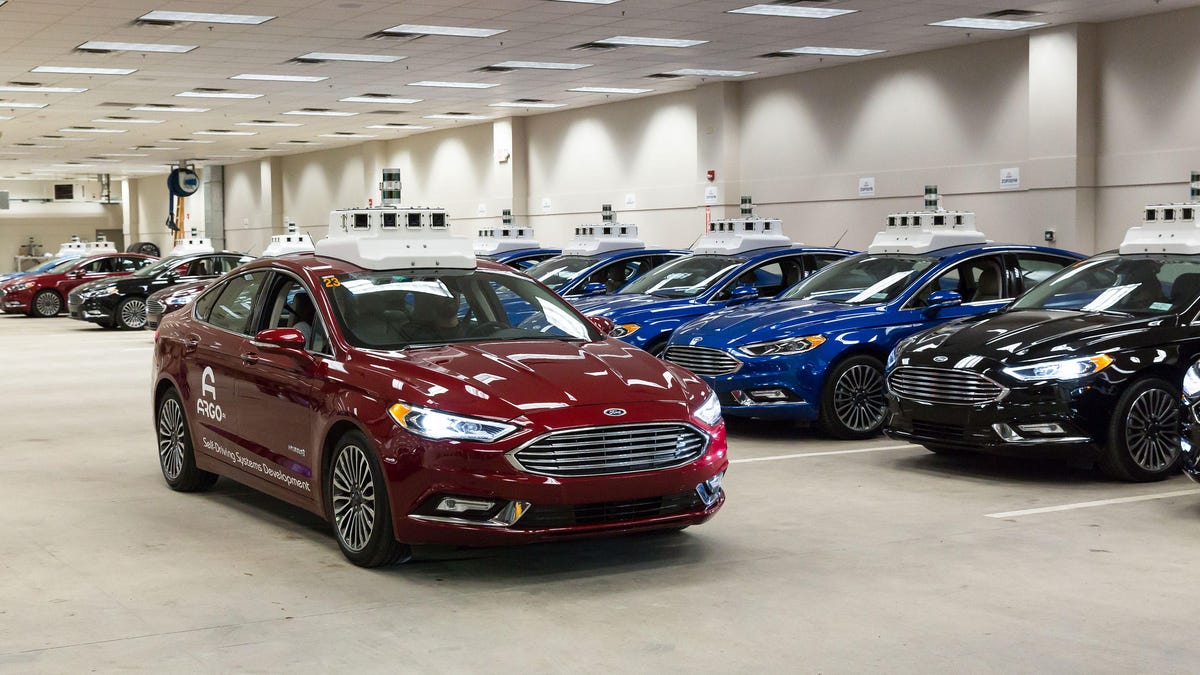 Ford Fusion autonomous test vehicles