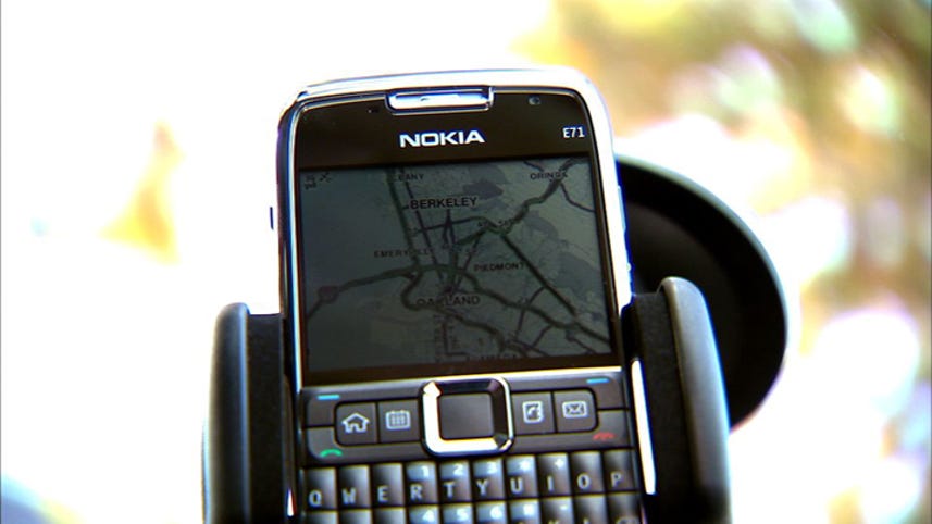 GPS cell phones plot, predict traffic