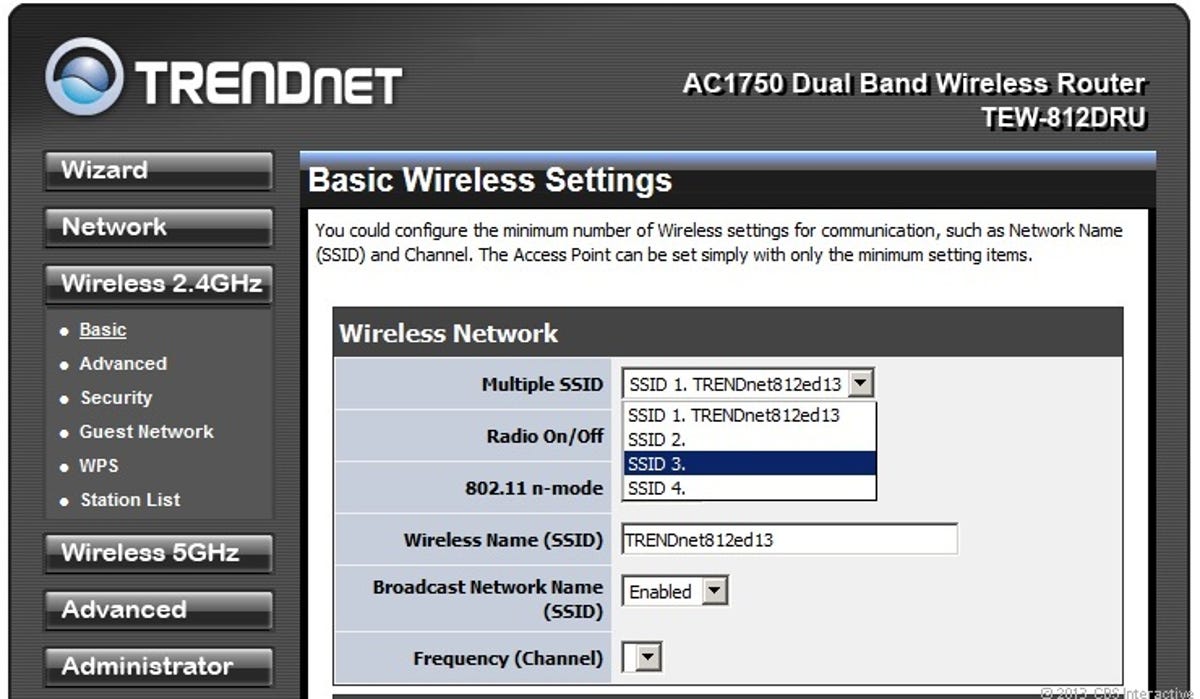 You can create up to four main Wi-Fi networks on each of the router's two frequency bands.