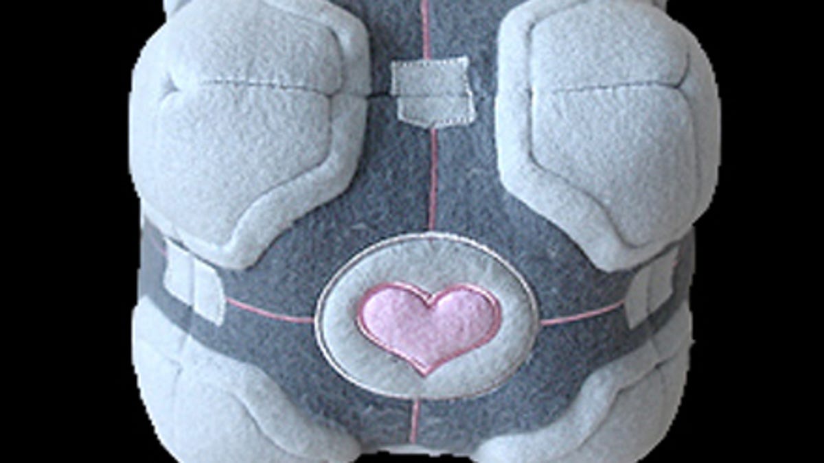 Weighted Companion Cube plush toy