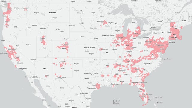 Map of Xfinity home internet availability