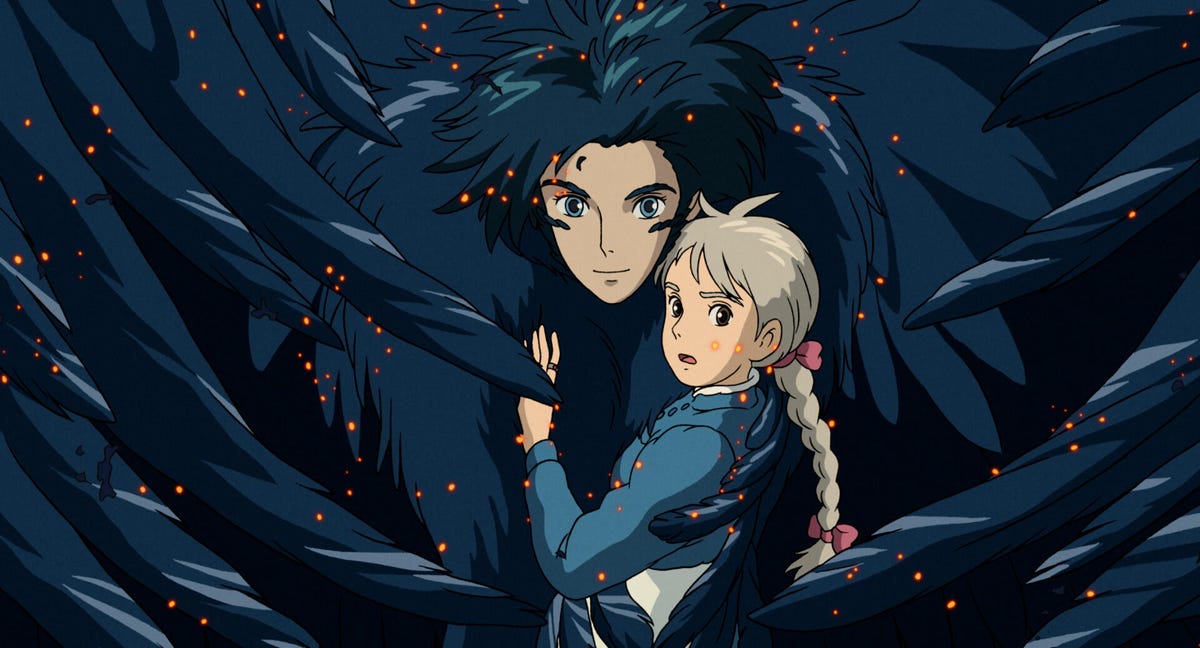 Two characters in Howl's Moving Castle 
