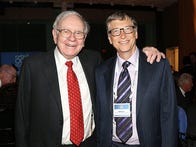 <p>Warren Buffett, seen with Bill Gates in 2015, is stepping down from the board of the Bill and Melinda Gates Foundation.</p>