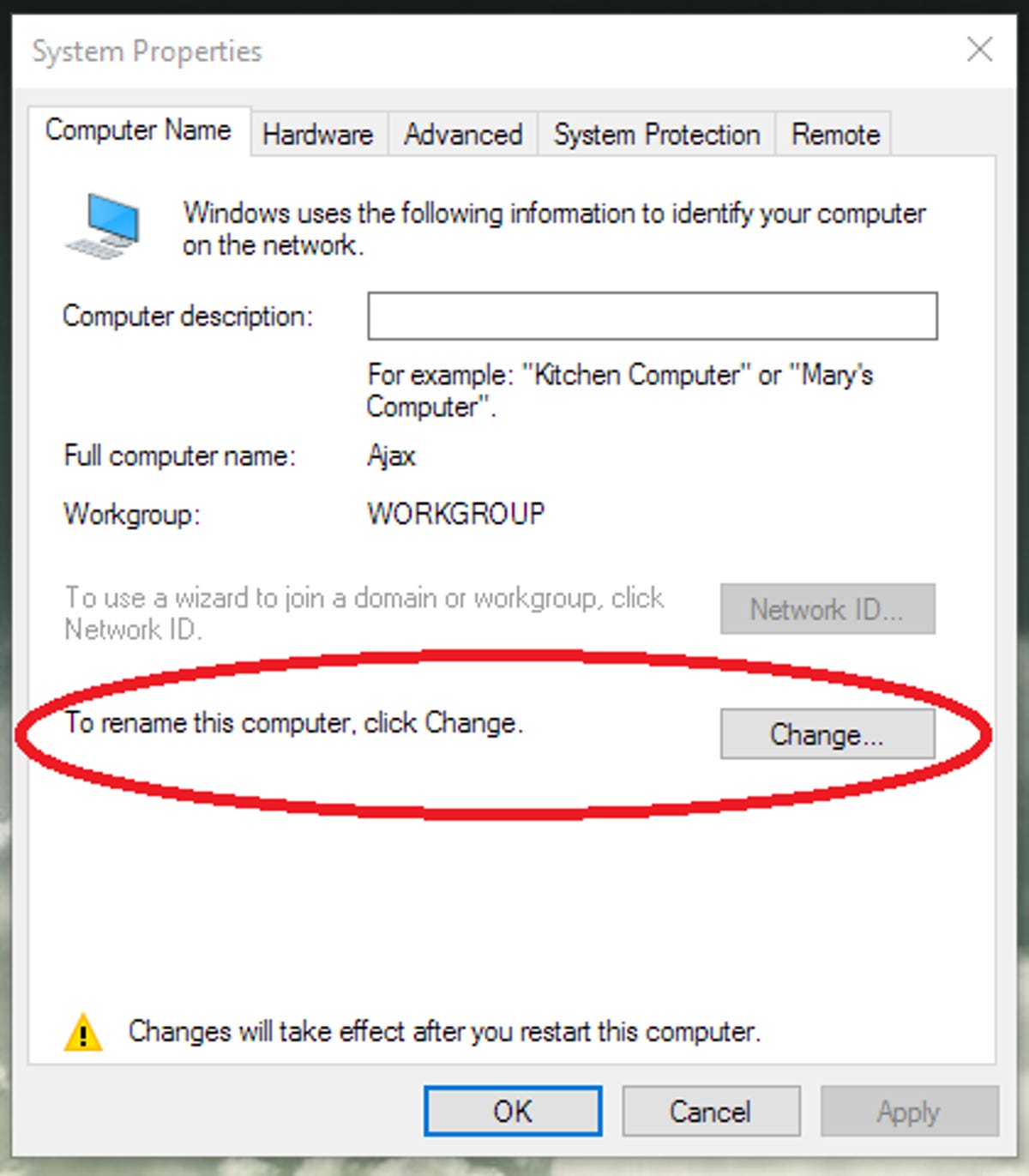 How to Change Pc Name Windows 10